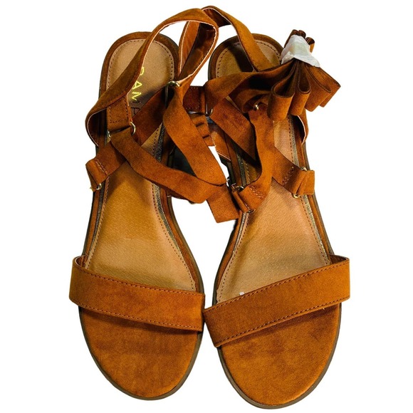 NWOT Rampage RAM-Henna Gladiator Style Ankle Wrap Heeled Sandals Women's Sz 9M - Picture 2 of 8